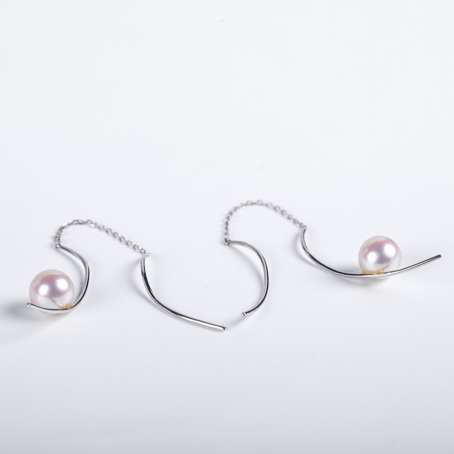 [SH27]18K金akoya珍珠耳飾7-7.5mm 118B